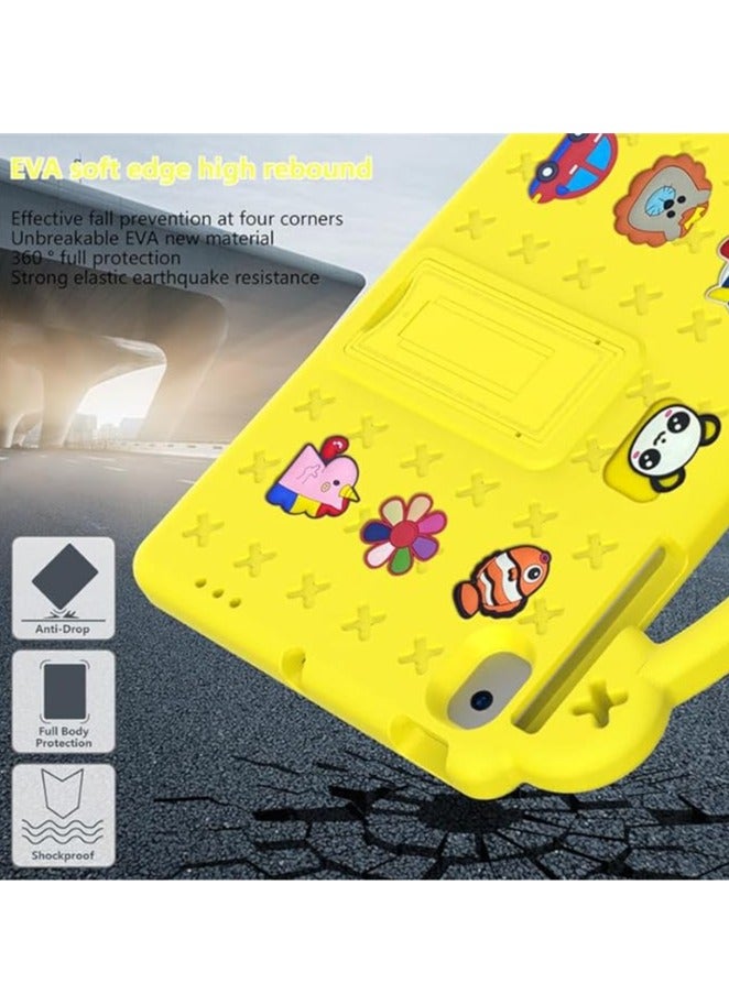 Lenovo Tab M10 Plus 3rd Gen 10.6 Inch Kids Tablet Case 2022, Eva Heavy Duty Shock Protective Case with Folding Stand, Baby Bear Cartoon Protector with Kids Shoulder Strap
