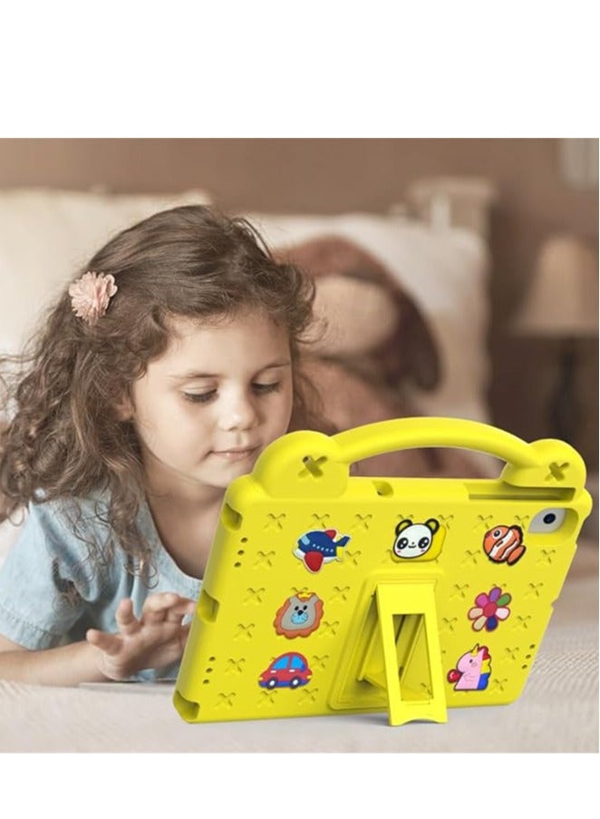 Lenovo Tab M10 Plus 3rd Gen 10.6 Inch Kids Tablet Case 2022, Eva Heavy Duty Shock Protective Case with Folding Stand, Baby Bear Cartoon Protector with Kids Shoulder Strap