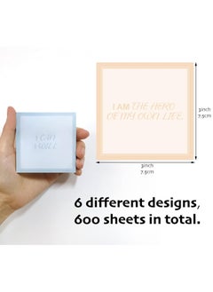 KASTWAVE Inspirational Sticky Notes 3x3 Motivational Note Pads Fun Self-Sticky Pads Gift for Students, Teachers, Nurse  - Image 2