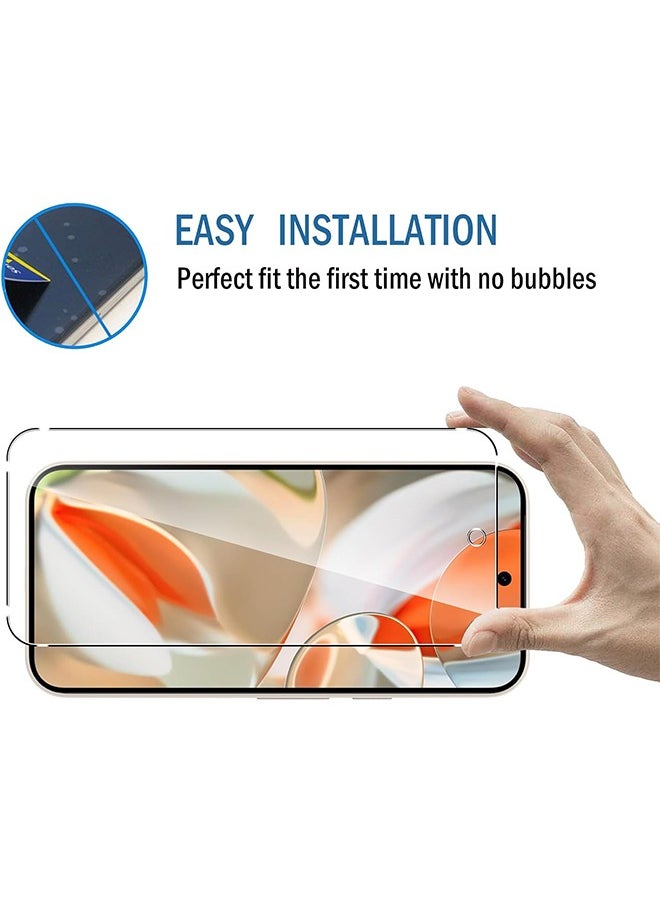 X-level - 2 Pcs Screen Protector for Google Pixel 9 Pro XL Tempered Glass Support Fingerprint Unlocking Full Coverage HD Clear Scratch-Resistant Anti-Fingerprint - Image 1