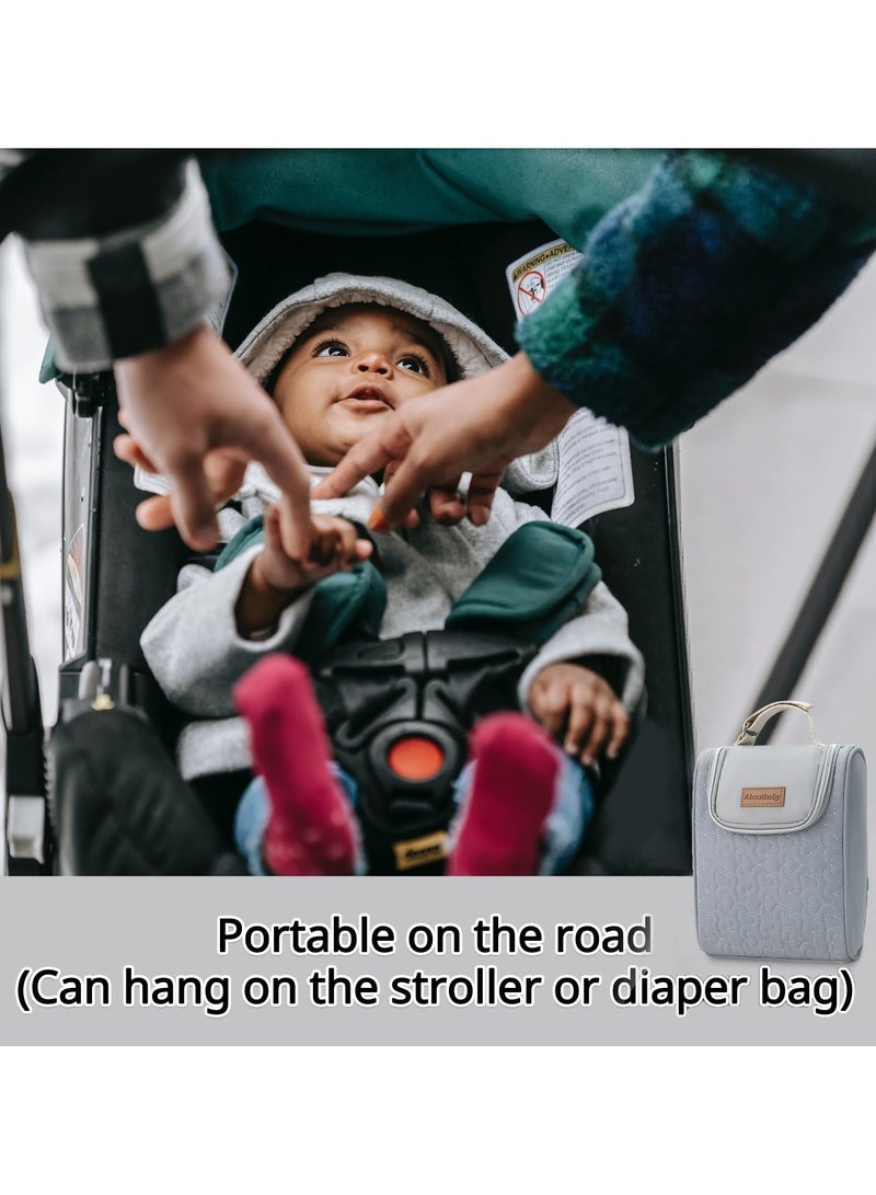 Baby Bottle Baby Feeding Milk Warmer Stroller Hang Bag Insulation Bag Mommy Clutch Bag Stroller Accessories Bottle Holder - Image 4