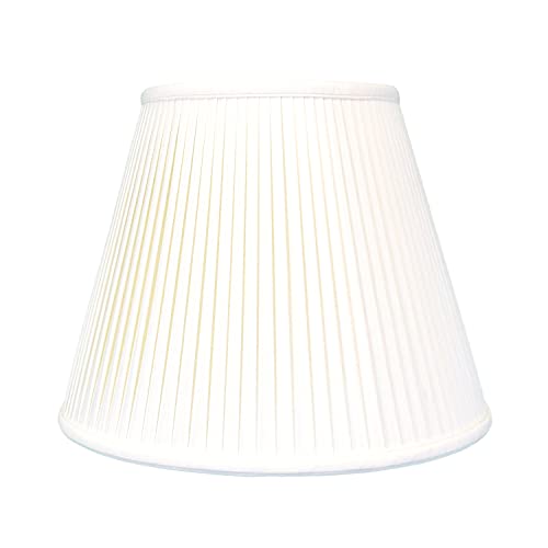Royal Designs Inc Royal Designs Deep Empire Side Pleat Basic Lamp Shade, White, 9" x 16" x 12.25, BS-728-16WH - Image 2