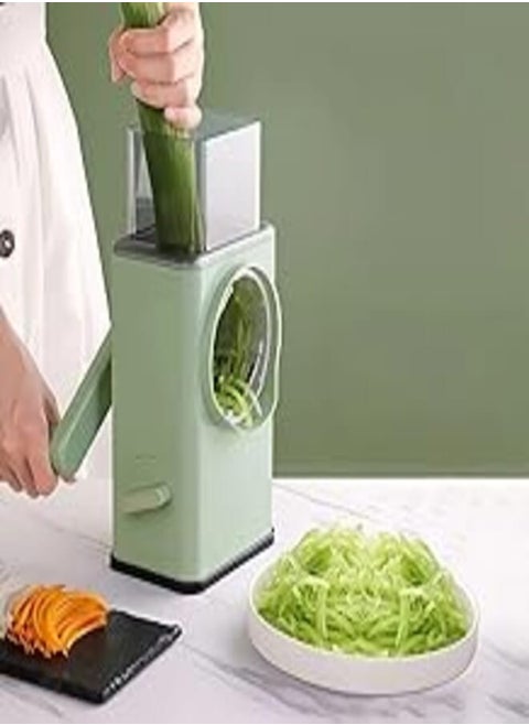 "7 in 1 Multifunctional Vegetable Slicer: Grater & Manual Slicer with 2 Variations for Grating Vegetables and Slicing Different Shapes, Perfect for Potato Chips, Round Slices and Crunchy Get It Now!"
