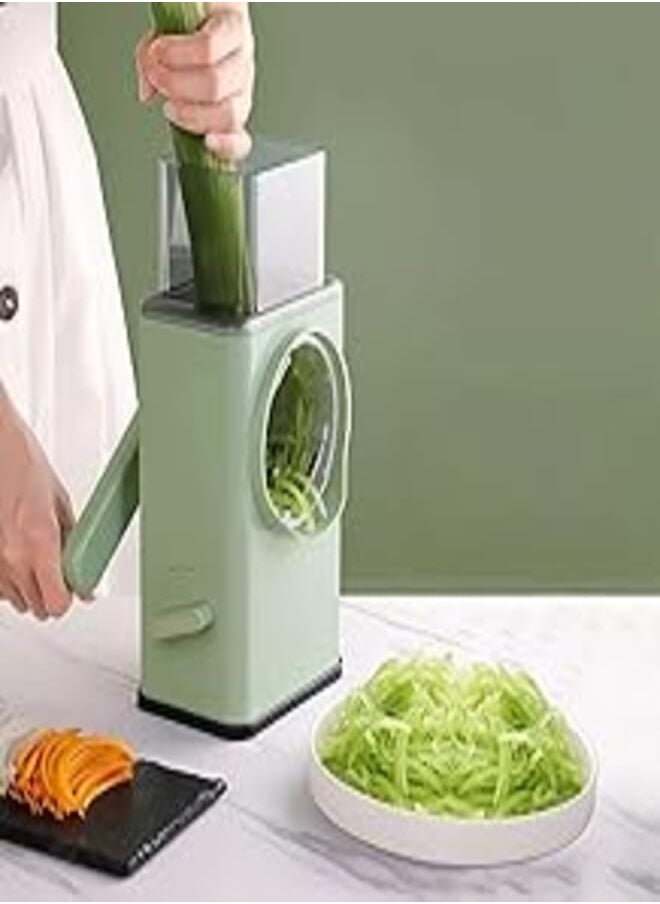 "7 in 1 Multifunctional Vegetable Slicer: Grater & Manual Slicer with 2 Variations for Grating Vegetables and Slicing Different Shapes, Perfect for Potato Chips, Round Slices and Crunchy Get It Now!"