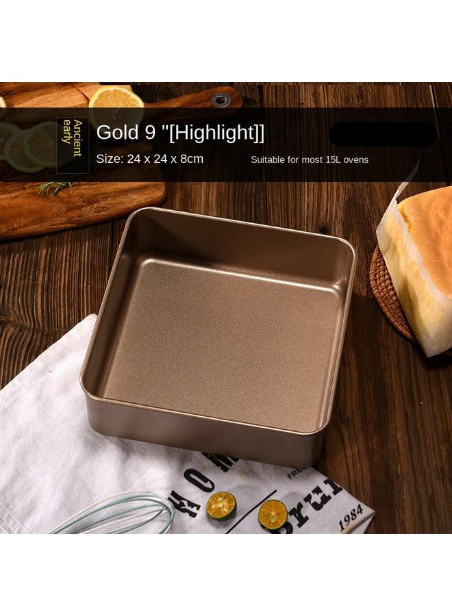Bluejw Ancient Early Taste Cake Mold Baking Pan Height Deepening 6-8-9 Inch Non-stick Oven Household Baking Square With Live Bottom - Image 1