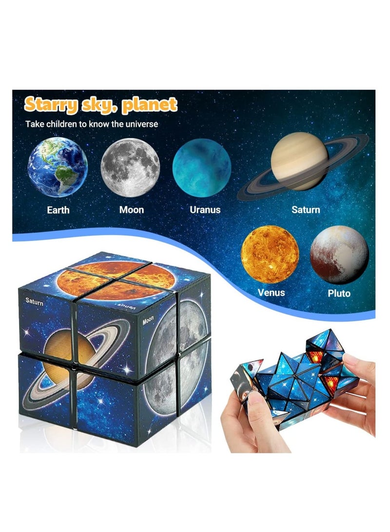 Zikra Magic Cube, Infinity Rubix Cube 2 in 1 Magic Star Cube Shape Shifting Cube Fidget Toy for Kid and Adults - Image 5