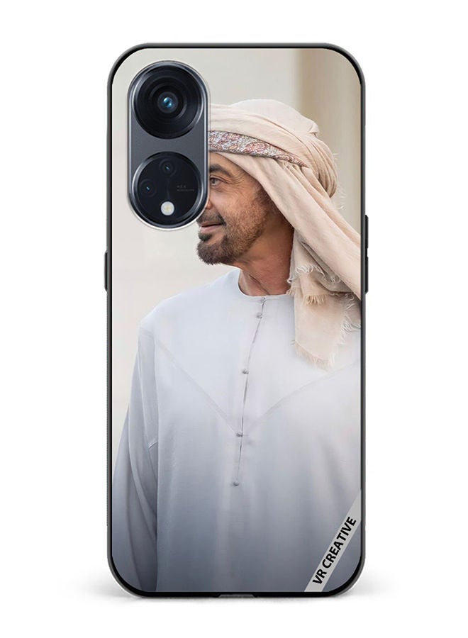 VR CREATIVE Protective Case Cover For Oppo Reno8 T 5G Sheikh Mohamed Bin Zayed Al Nahyan Design Multicolour - Image 1