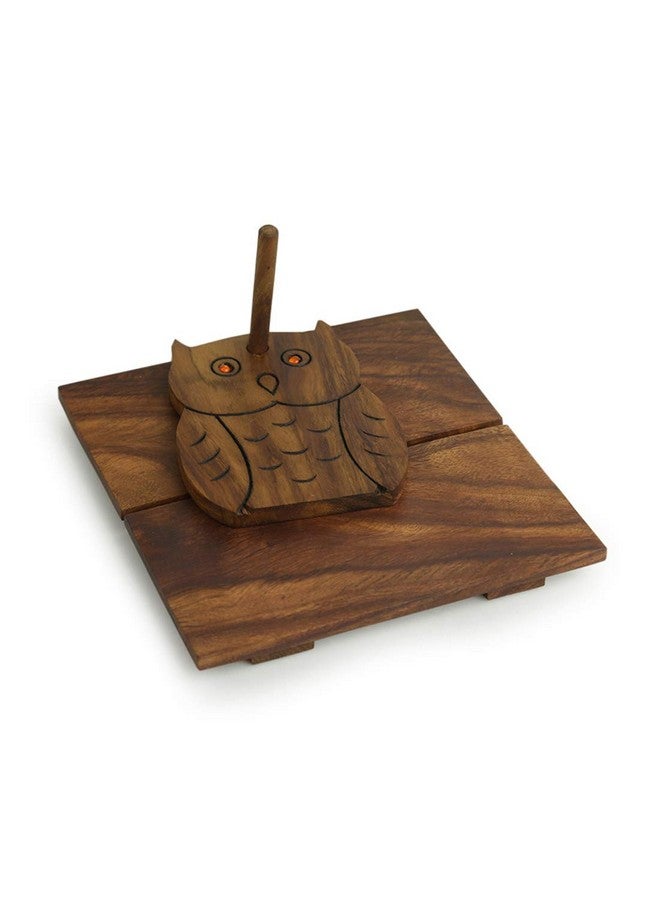 ExclusiveLane ExclusiveLane 'Owl On Board' Décor Wooden Paper Napkin Holders For Dining Table Tissue Paper Holder For Table & Tissue Stand  - Image 2