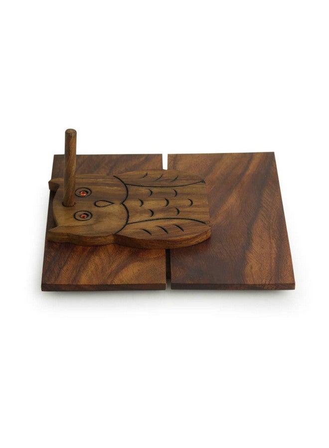 ExclusiveLane ExclusiveLane 'Owl On Board' Décor Wooden Paper Napkin Holders For Dining Table Tissue Paper Holder For Table & Tissue Stand  - Image 3