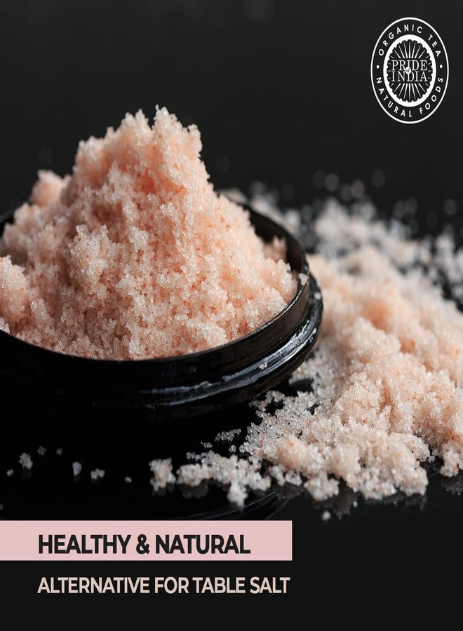 Pride Of India - Pure Himalayan Pink Salt - Enriched w/ 84+ Natural Minerals, Fine Grind 2.2 Pound (35.2 oz.) Jar - Himalayan Salt, Himalayan Pink Salt, Pink Himalayan Salt, Grind Salt, Pure Rock Salt - Image 3