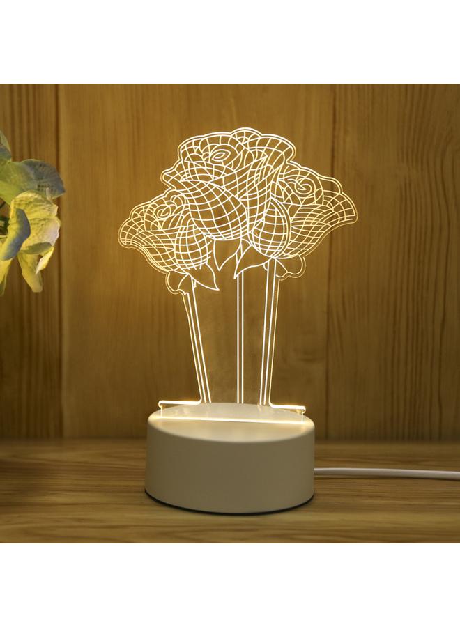 الأزرق جي دبليو إضاءة ليلة عيد الميلاد ثلاثية الأبعاد للإضاءة المضيئة الإبداعية - Image 1