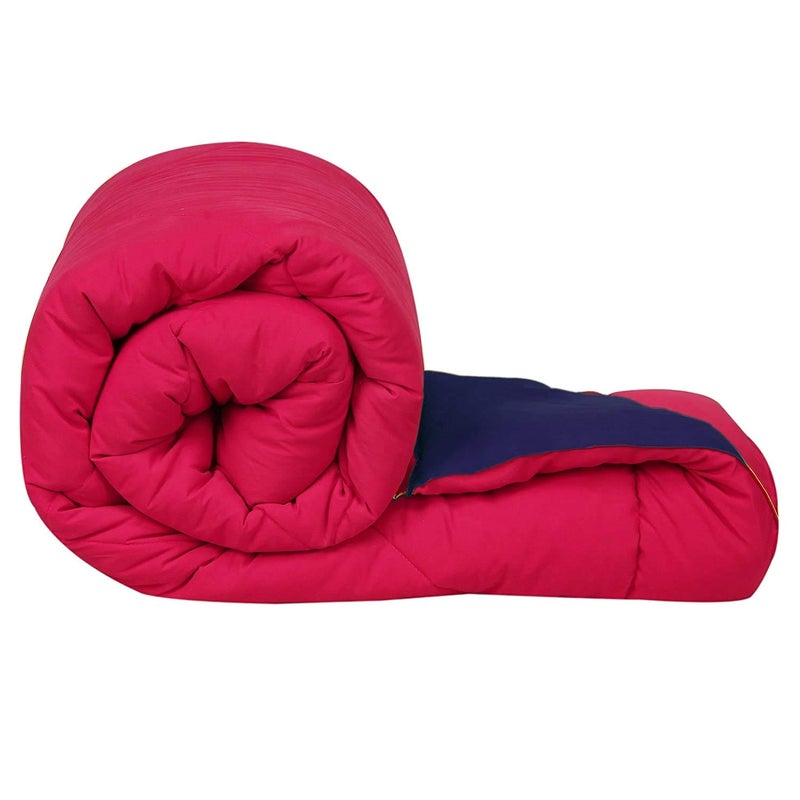 SVT Microfiber 200TC Comforter Single Bed_ Pink Blue - Image 1