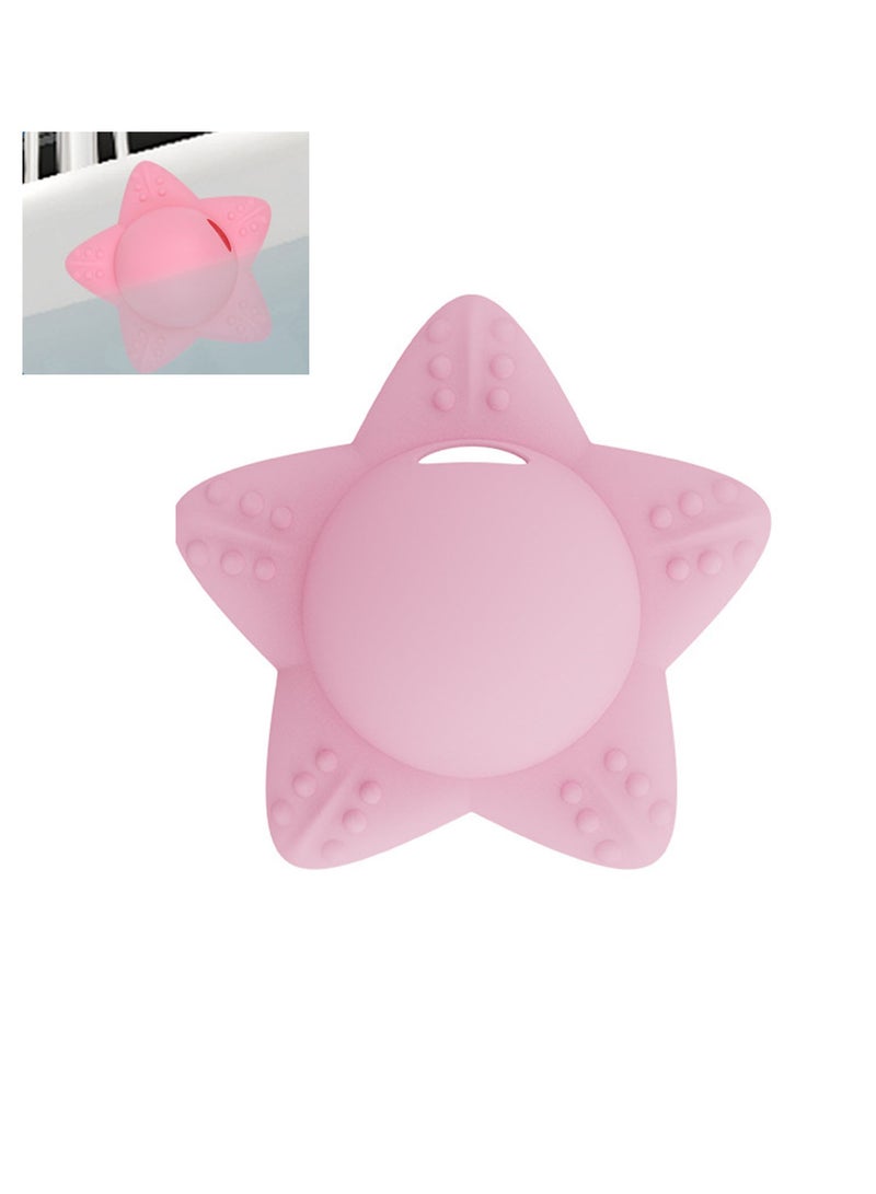 Excefore Bath Tub Overflow Drain Cover, Silicone Tub Overflow Drain Cover, Overflow Bath Drain Cover with Top Plug,  Suction Cup Sealed Overflow Drain Cover Bathroom Tub - Bathtub Overflow Drain Cover - Image 1