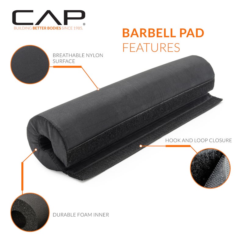 CAP Barbell Squat & Workout Bar Pad â€“ Cushioned Neck & Shoulder Support for Standard & Olympic Bars - Image 3