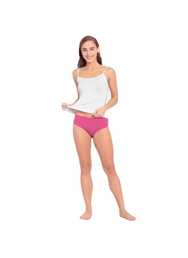 JOCKEY Jockey Women's Cotton Hipster (Pack of 2) (SW02_Solid Assorted_XX-Large_Multicolor_2XL)  - Image 3