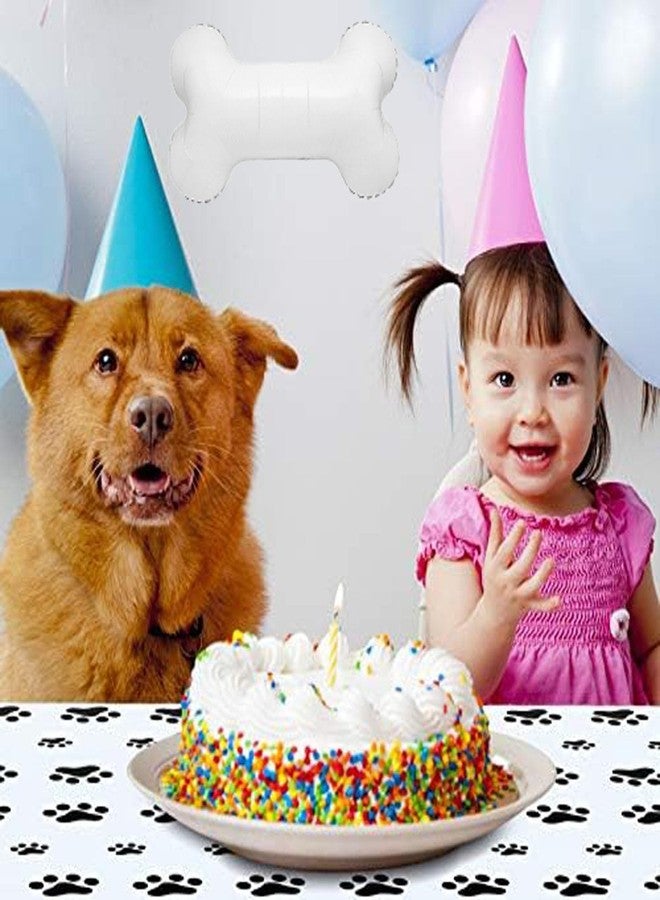 OHLIGEI 10PCS Dog Bone Foil Balloon White Aluminum Mylar Foil Pet-Themed Balloons, Perfect for Birthday Parties - Image 4