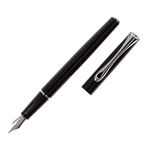 DIPLOMAT Traveller Black Lacquer Fountain Pen (F) - Image 2