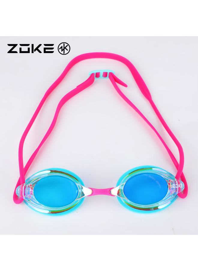 Zoke Kids Electroplated Swimming Goggles Youth Waterproof Anti-fog Hd Anti-glare Training Swim Gl 622501211-19 - Image 2