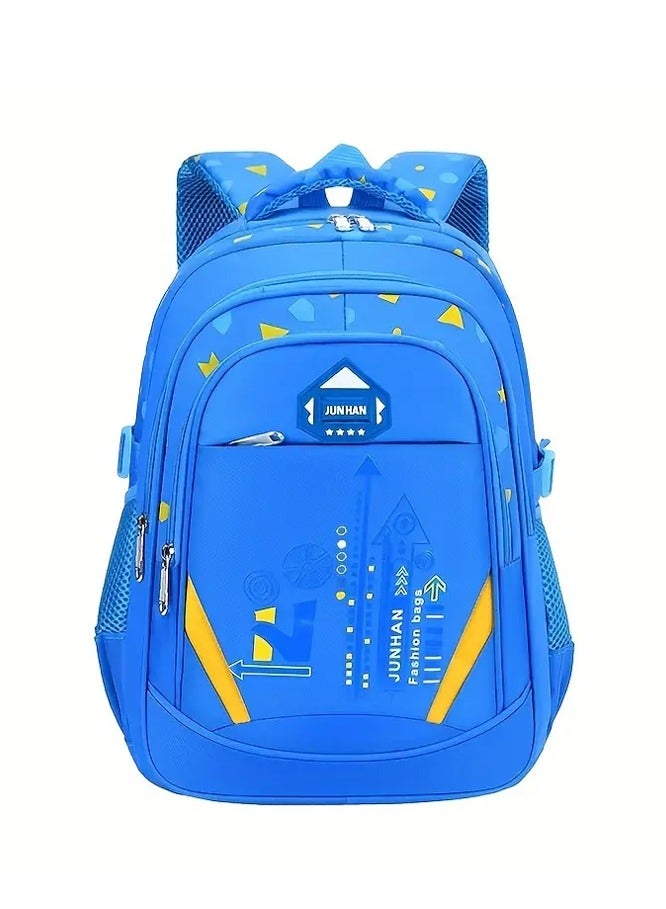 STAR BABiES Star Babies  Children's Backpack Cute Adjustable Shoulder Strap for Hiking Large - Blue - Image 1