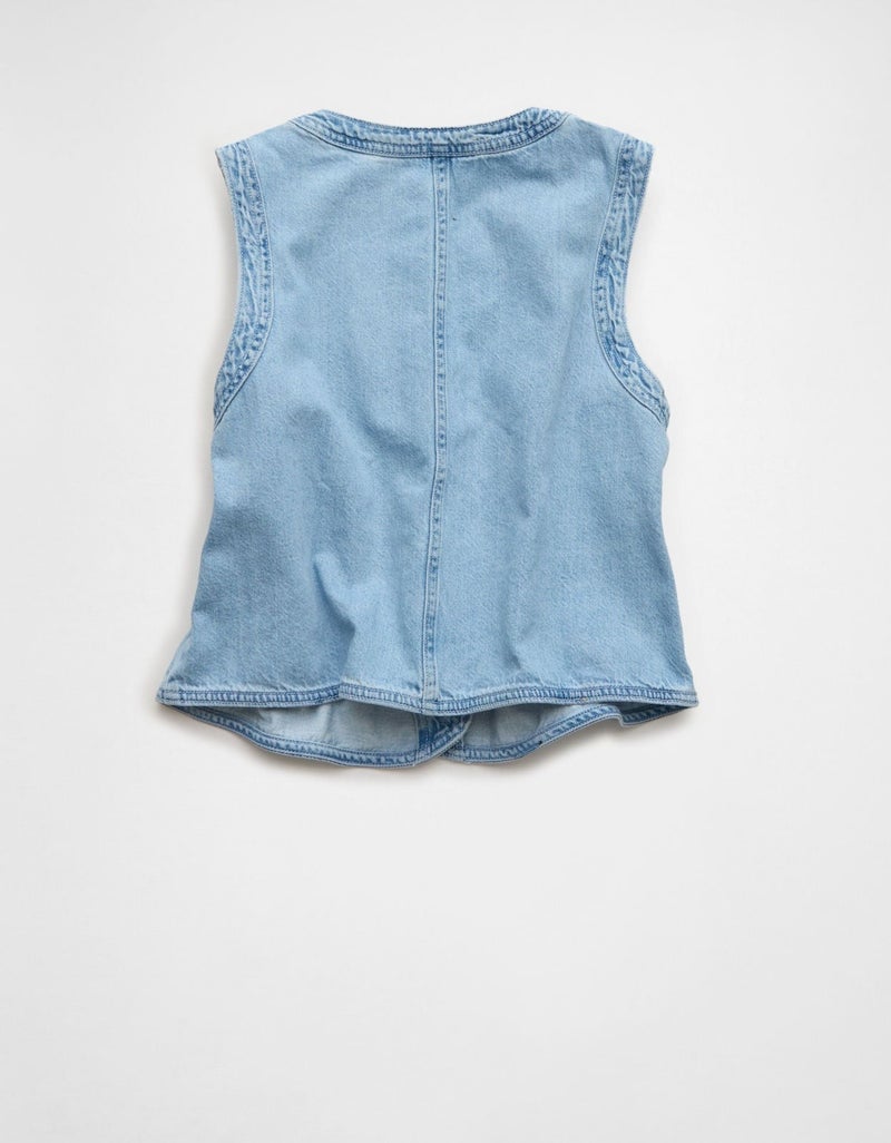 American Eagle AE Denim Vest - Image 4
