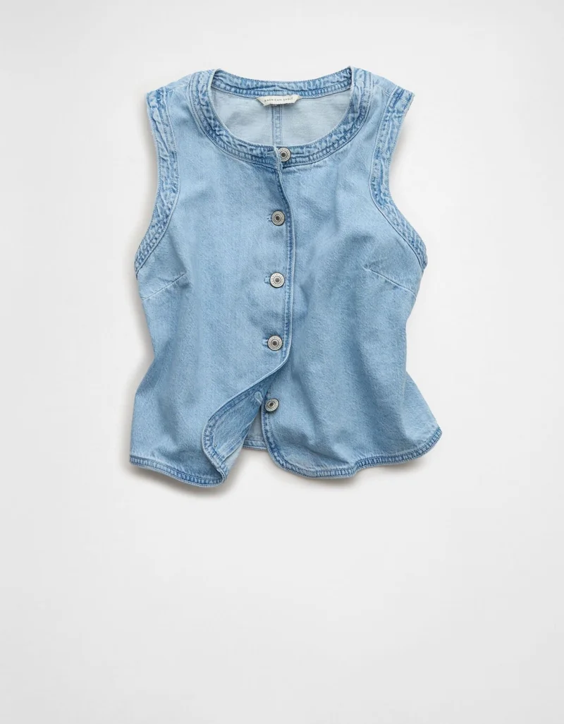 American Eagle  AE Denim Vest for Women | Best Price UAE