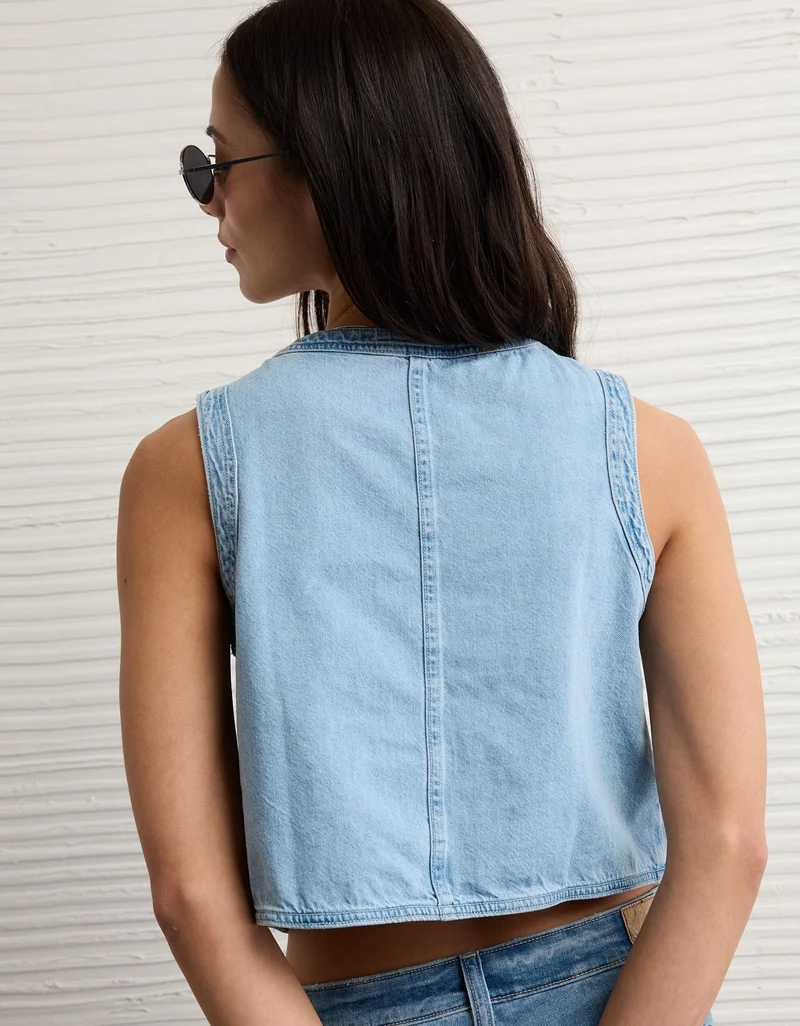 American Eagle  AE Denim Vest for Women | Best Price UAE