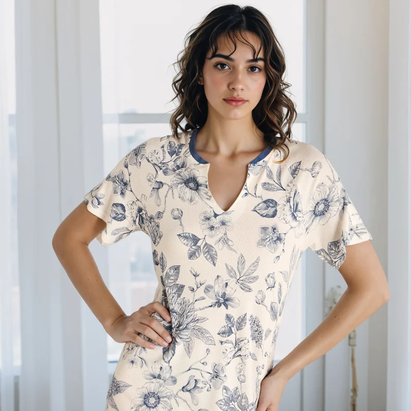Splash FAV Floral Print Night Dress