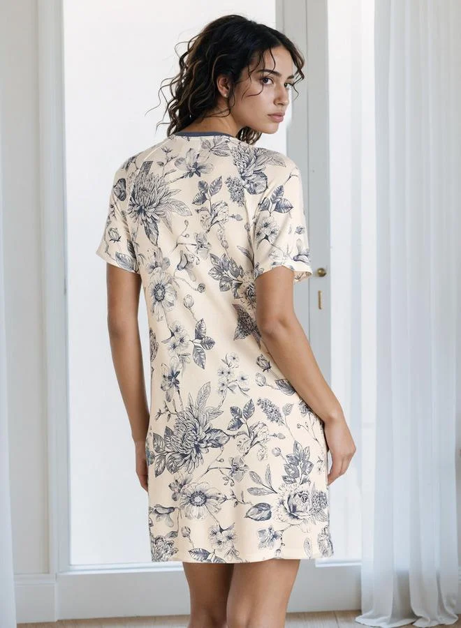 Splash FAV Floral Print Night Dress