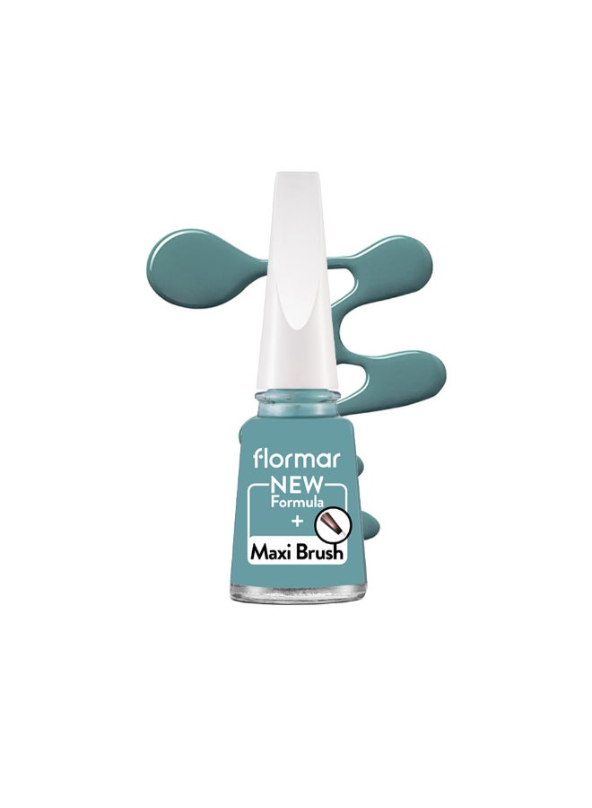 flormar Classic Nail Enamel With New Improved Formula And Thicker Brush - 497 Celadon Glaze 497 Celadon Glaze - Image 3