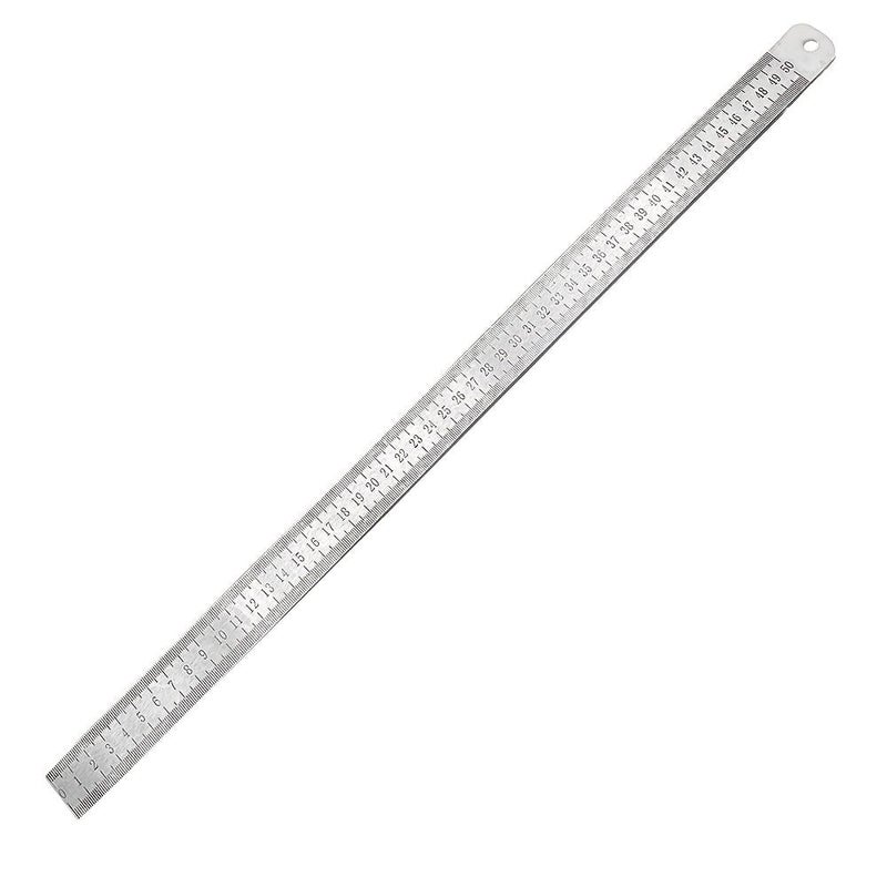 19.69 Inch Sturdy Dual Scale Ruler With Metric Imperial Precise Drawing - Image 3