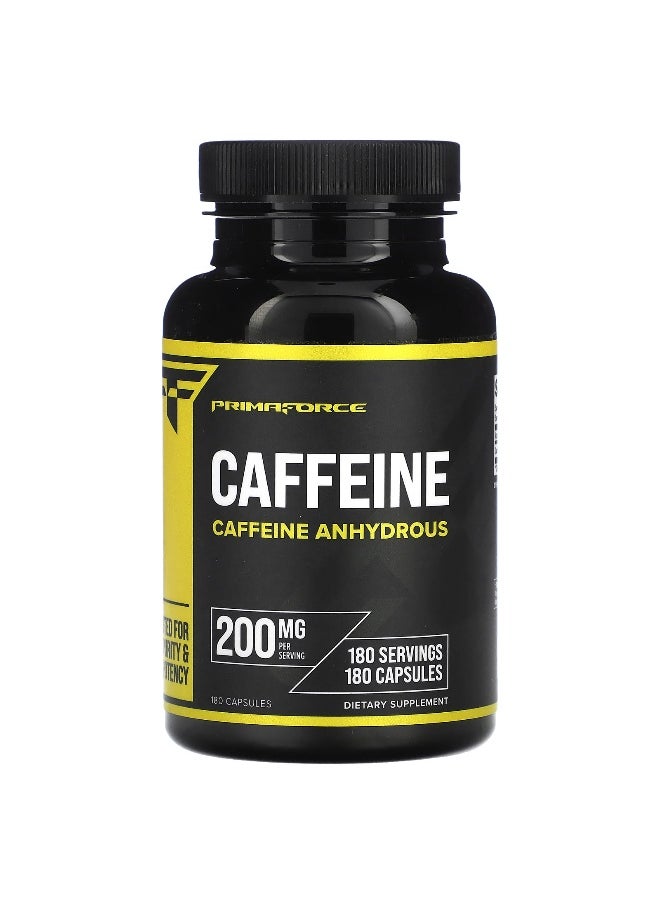 Primaforce Primaforce, Caffeine , 200 mg, 180 Capsules  - Image 1