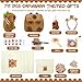 Aodaer 75 Pcs Capybara Plush Toy Set with Stuffed Capybara Plush Toy Keychain Backpack Towels Comb Headband DIY Sticker Bracelets Notebook Hair Clips Mirror Stickers for Birthday Gifts Party Favor - Image 4
