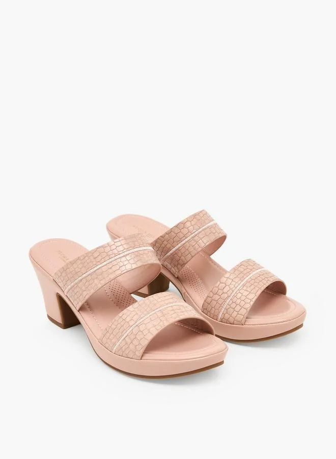 Women Slip On Block Heels