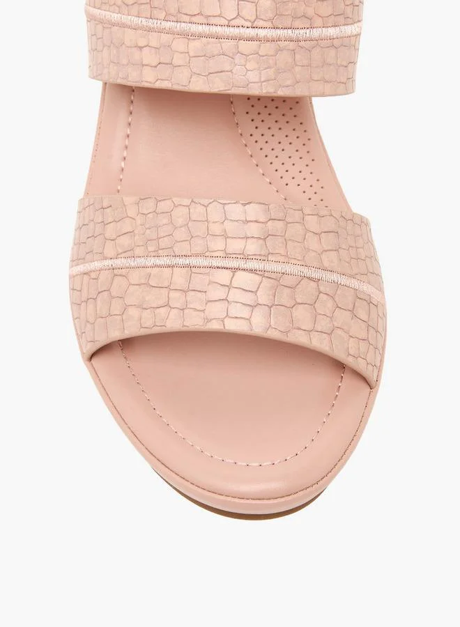 Flora Bella By Shoexpress PINK Women Slip On Block Heels for Women | Best Price UAE