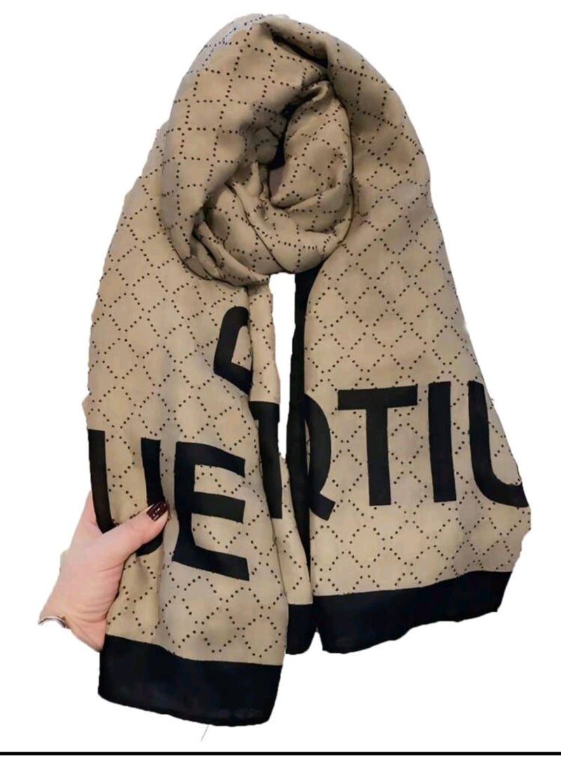 Shein 1pc  Letter Print Warm Scarf, Shawl ,Suitable For Autumn/Winter Women FROM SHEIN - Image 1
