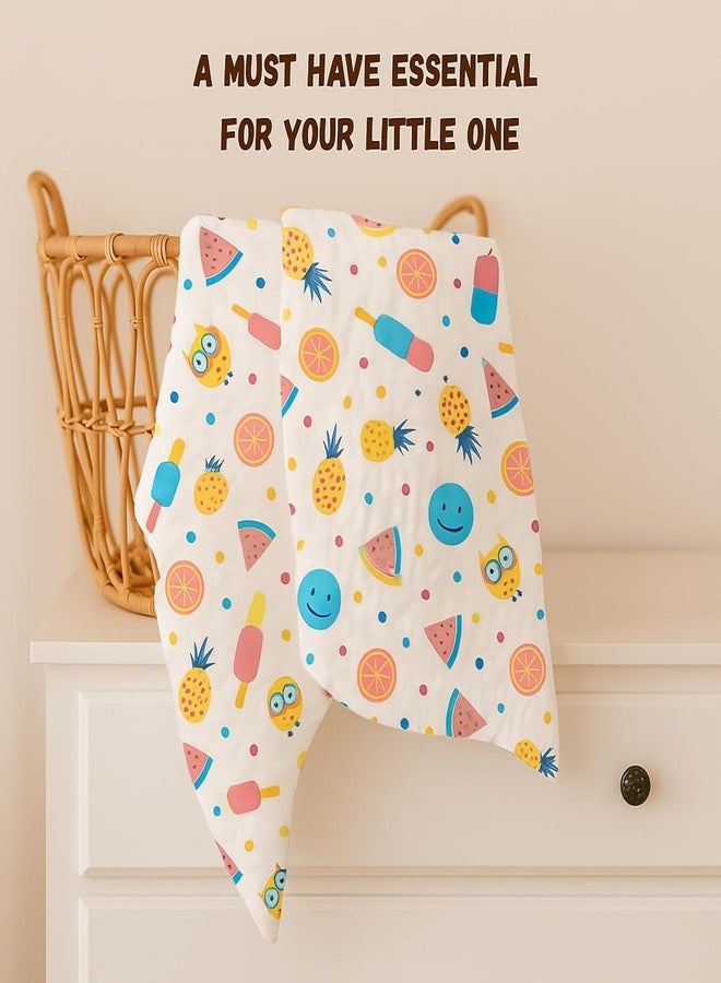 Nestlooms 100% Cotton Muslin Swaddle/Blanket/Multipurpose Wrap for New Born - Soft Swaddle Cloth for boy and Girl Printed (Combo of 2 Tropical Treats, Aeroplane Rides) - Image 5