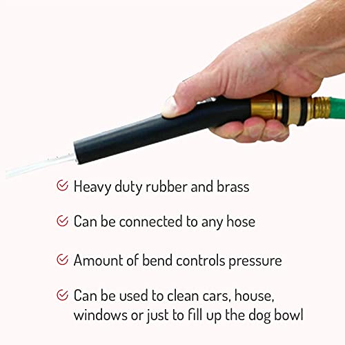 Hi-Tech Bend and Spray Water Nozzle - Heavy Duty, Flexible Garden Hose Attachment - Control Water Use and Spray 1 Unit - Image 3