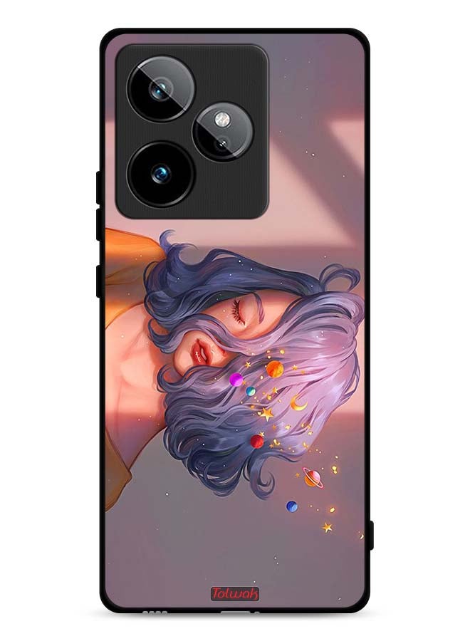 Tolwak Realme GT 7T 5G Protective Case Cover Girl And Space Art