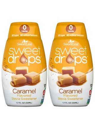 مُحلي سائل من Sweetleaf Sweet Drops بالكراميل ستيفيا بنكهة الأطعمة الكيتو قهوة خالية من السكر 0 سعر حراري غير مُسبب لارتفاع نسبة السكر في الدم قطرات Sweetleaf Stevia 1.7 أونصة سائلة (عبوة من قطعتين) - pzsku/Z17791CF3F499B7A85099Z/45/_/1695133934/1de20630-b60e-40e0-91ab-ebb34340cbbb