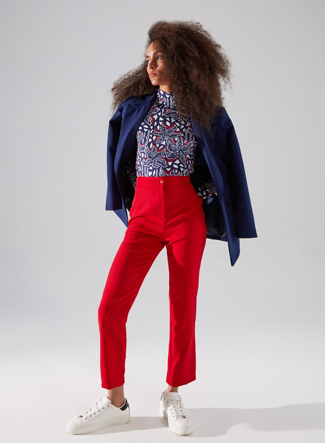 trendyol Navy Blue Regular Lined Double Breasted Closure Woven Blazer Jacket - Image 2