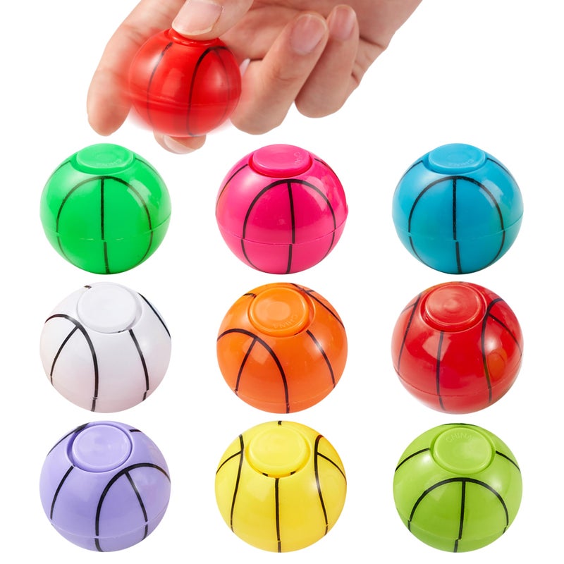 JOYIN 36 Pack Basketball Fidget Spinners for Kids, Easter Egg Fillers Goodie Bag Stuffers for Birthday Party, Basketball Party Favors, Fidget Toys Bulk, Stress Balls, Treasure Box for Classroom - Image 2