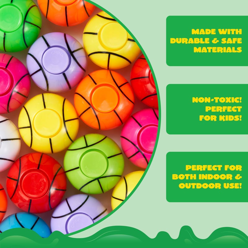 JOYIN 36 Pack Basketball Fidget Spinners for Kids, Easter Egg Fillers Goodie Bag Stuffers for Birthday Party, Basketball Party Favors, Fidget Toys Bulk, Stress Balls, Treasure Box for Classroom - Image 5