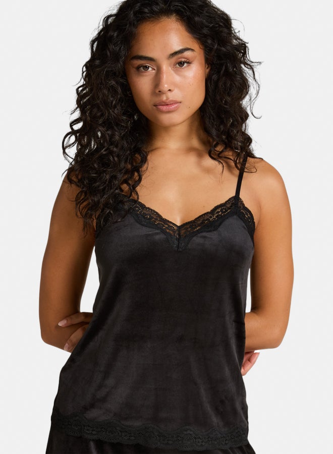 hunkemoller Velours Lace Cami Top - Image 1