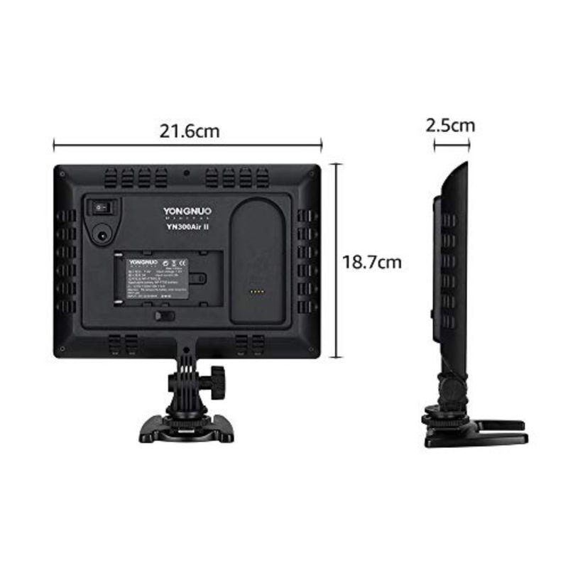 Studio and outdoor wedding photography fill-in lamp, aluminum alloy body, black color, RGB 3200K-5600K adjustable color temperature with 10 lighting effects and CRI 95+ - Image 4