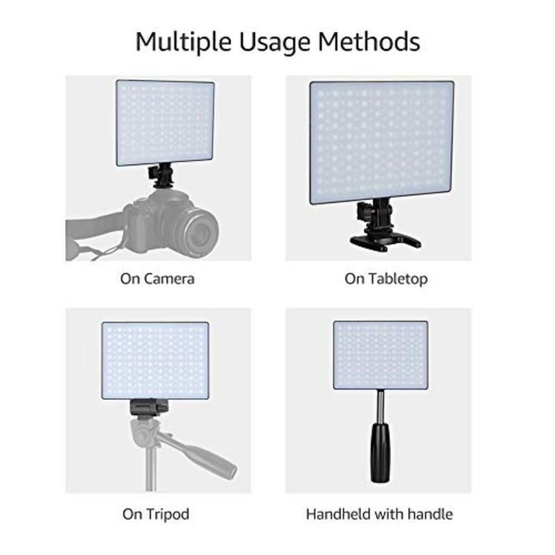 Studio and outdoor wedding photography fill-in lamp, aluminum alloy body, black color, RGB 3200K-5600K adjustable color temperature with 10 lighting effects and CRI 95+ - Image 3