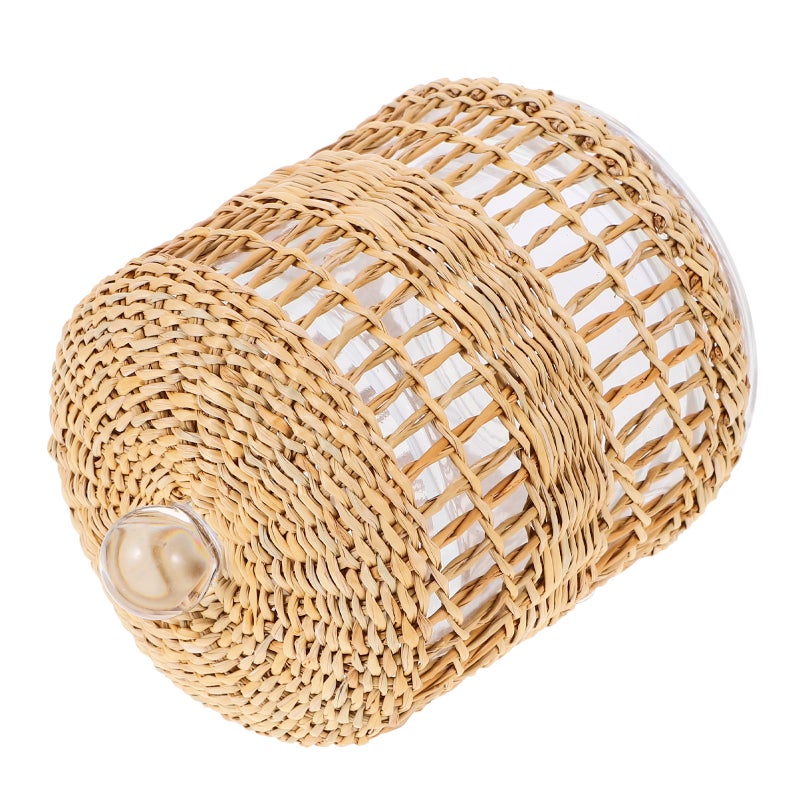Wrapped Glass Candle Cover Rustic Candle Cover Dome Candle Cloche - Image 1