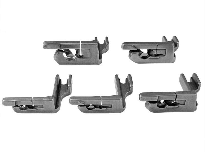 YEQIN 5Pcs Industrial Sewing Machine Rolled Hem Presser Foot Compatible with Brother JUKI Etc Most Industrial Single Needle Flat Bed Sewing Machines - Image 3