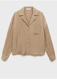 MANGO Pocket Textured Shirt  - Image 5