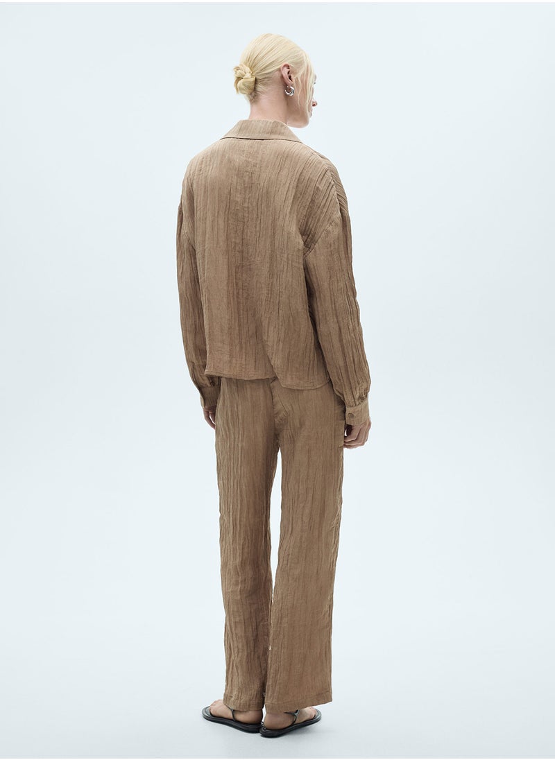 MANGO - Pocket Textured Shirt - Image 1