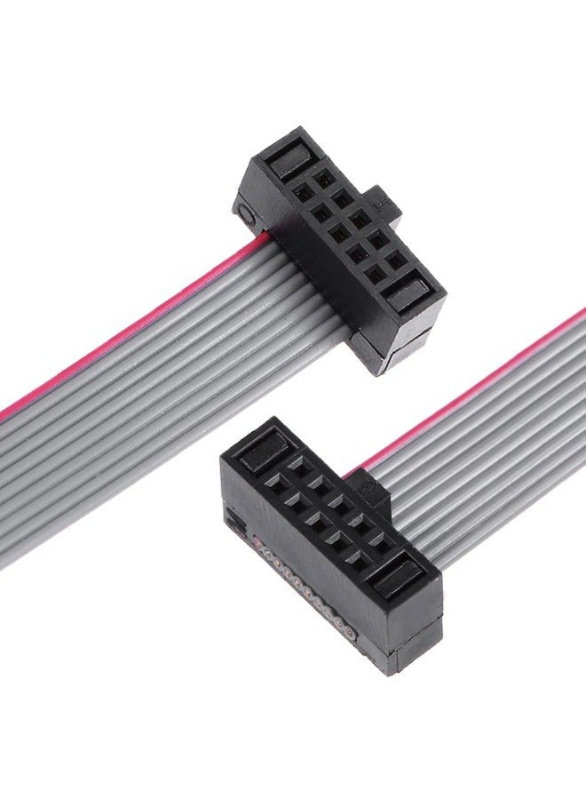 uxcell IDC 10 Pins Connector Flat Ribbon Cable Female Connector Length 20cm 1.27mm Pitch,2pcs - Image 5